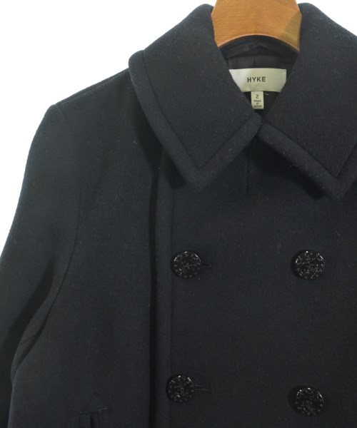 HYKE（ハイク）ピーコート 黒 サイズ:2(M位) レディース/2200643578012