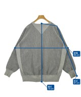 HYKE（ハイク）スウェット グレー サイズ:1(S位) メンズ/2200643614048