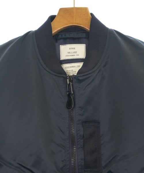 HYKE（ハイク）ミリタリーブルゾン 紺 サイズ:3(L位) メンズ/2200643935013