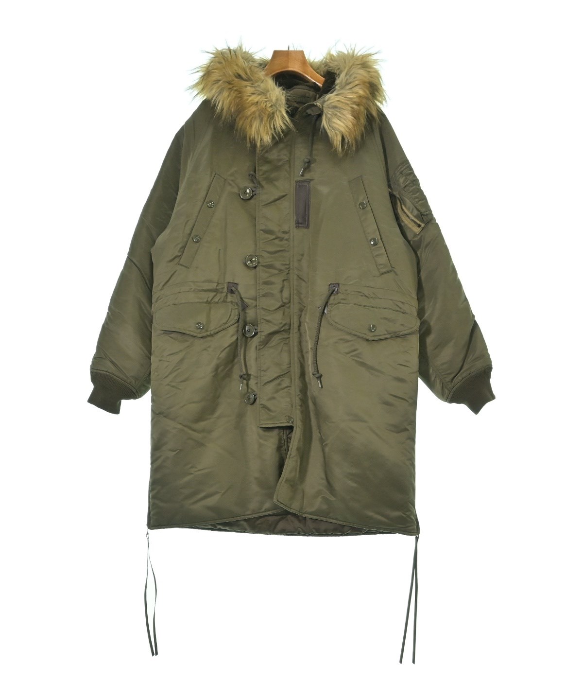 hyke 20aw モッズコート HYKE（ハイク）モッズコート カーキ サイズ:L レディース