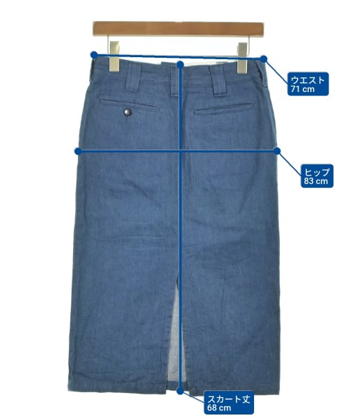 HYKE（ハイク）ロング・マキシ丈スカート 青 サイズ:1(S位) レディース/2200632347094