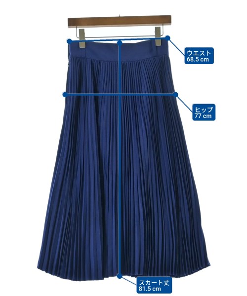 HYKE（ハイク）ひざ丈スカート 紺 サイズ:2(M位) レディース/2200639128191