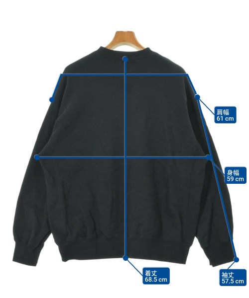 HYKE（ハイク）スウェット 黒 サイズ:XXL メンズ/2200644285032