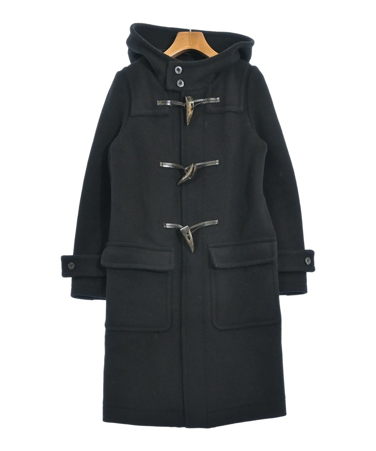 ※最終値下げ※HYKE ダッフルコート 黒　サイズ1 24AW 0351825G0095_x1_a001.jpg