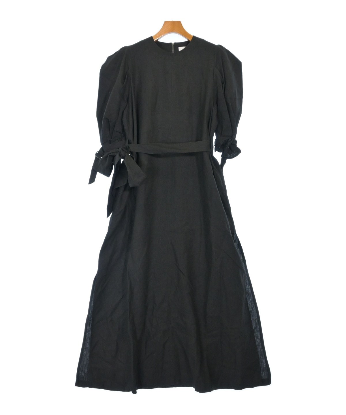 HYKE ワンピース　プリーツ　1 ブラック ハイク HYKE RANDOM PLEATED DRESS ランダムプリーツ ワンピース
