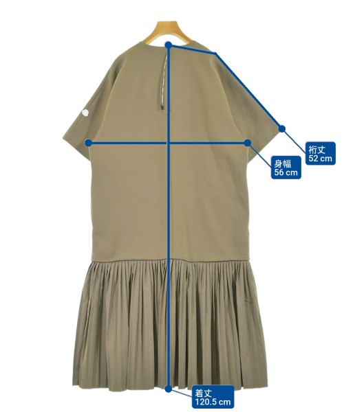 MONCLER GENIUS（モンクレールジーニアス）ワンピース カーキ サイズ:4(XL位) レディース/2200620393010