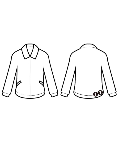 HYKE（ハイク）ブルゾン 黒 サイズ:M レディース/2200621504118