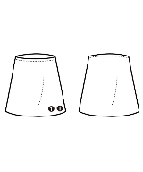 HYKE（ハイク）ひざ丈スカート 青 サイズ:1(S位) レディース/2200621707120