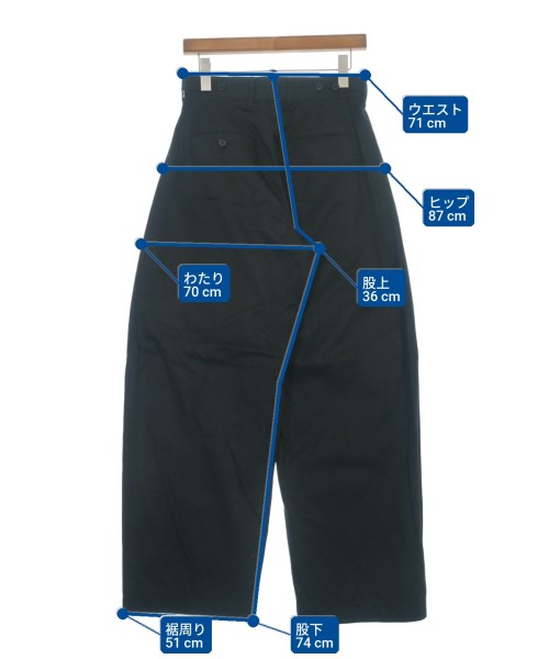 HYKE（ハイク）チノパン 黒 サイズ:2(M位) レディース/2200611320018