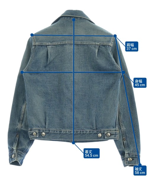 HYKE（ハイク）デニムジャケット 青 サイズ:2(M位) レディース/2200622518015