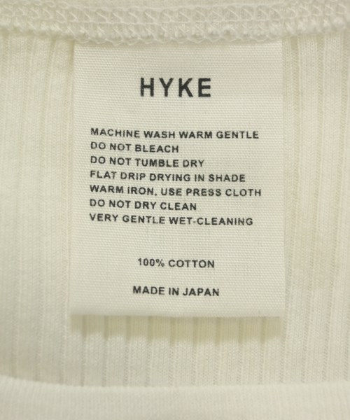 HYKE（ハイク）Tシャツ・カットソー 白 サイズ:-(XS位) レディース/2200610519307