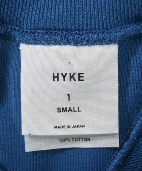 HYKE（ハイク）スウェット 青 サイズ:1(S位) レディース/2200612179196