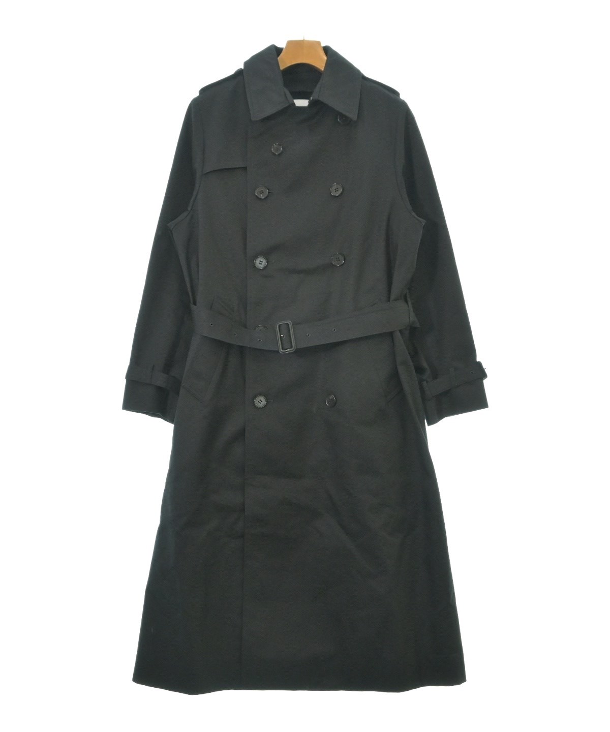 HYKE（ハイク）トレンチコート 黒 サイズ:4(XL位) メンズ