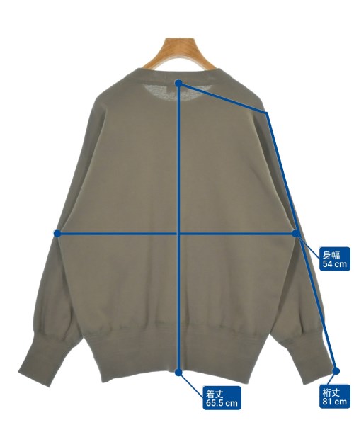 HYKE（ハイク）ニット・セーター カーキ サイズ:1(S位) レディース/2200623707135