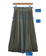 HYKE（ハイク）ロング・マキシ丈スカート カーキ サイズ:1(S位) レディース/2200624558026