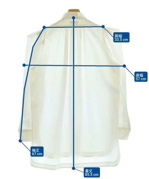 HYKE（ハイク）カジュアルシャツ 白 サイズ:1(S位) レディース/2200625300167