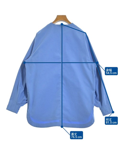 HYKE（ハイク）カジュアルシャツ 青 サイズ:1(S位) レディース/2200623581056