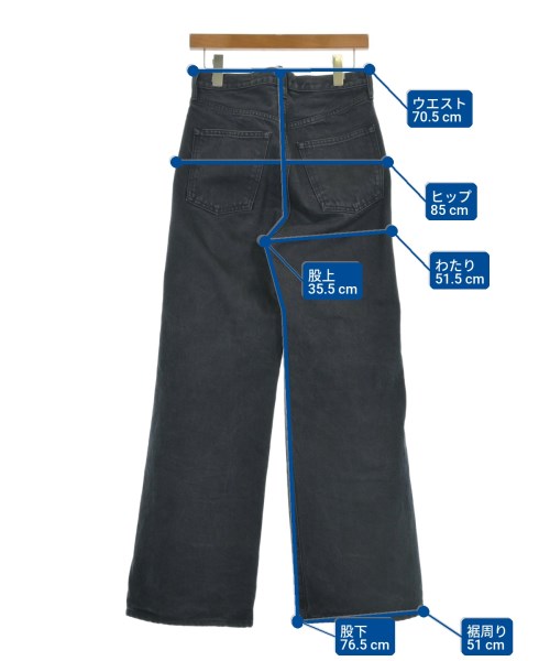 HYKE（ハイク）デニムパンツ 黒 サイズ:2(M位) レディース/2200627347016