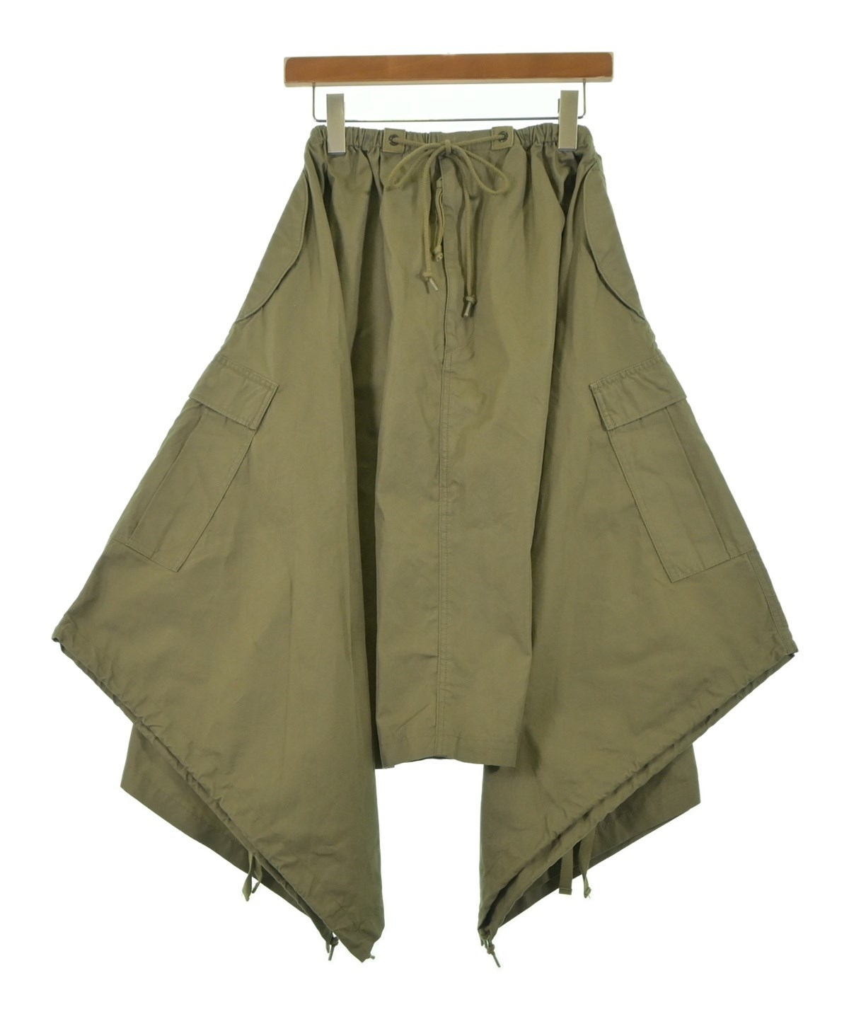 HYKE（ハイク）ロング・マキシ丈スカート カーキ サイズ:1(S位