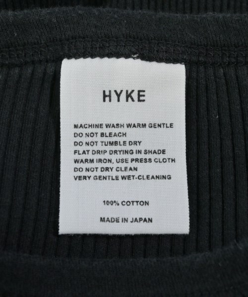 HYKE（ハイク）Tシャツ・カットソー 黒 サイズ:-(XS位) レディース/2200629707016