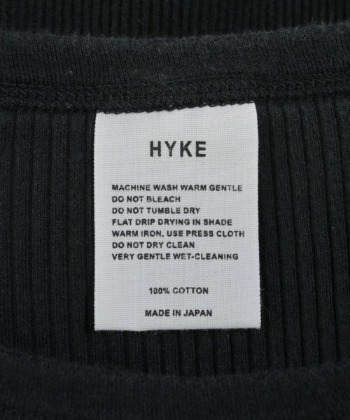 HYKE（ハイク）Tシャツ・カットソー 黒 サイズ:-(XS位) レディース/2200629707023