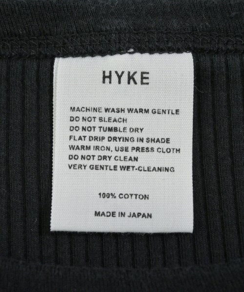 HYKE（ハイク）Tシャツ・カットソー 黒 サイズ:-(XS位) レディース/2200629707030