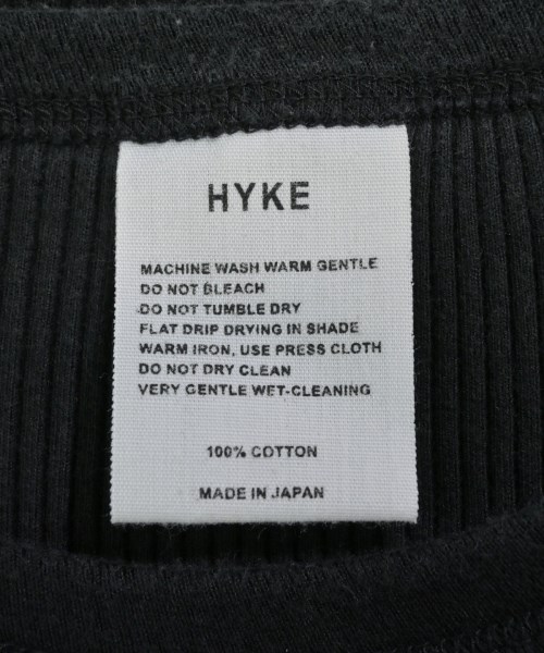 HYKE（ハイク）Tシャツ・カットソー 黒 サイズ:-(XS位) レディース/2200629707047