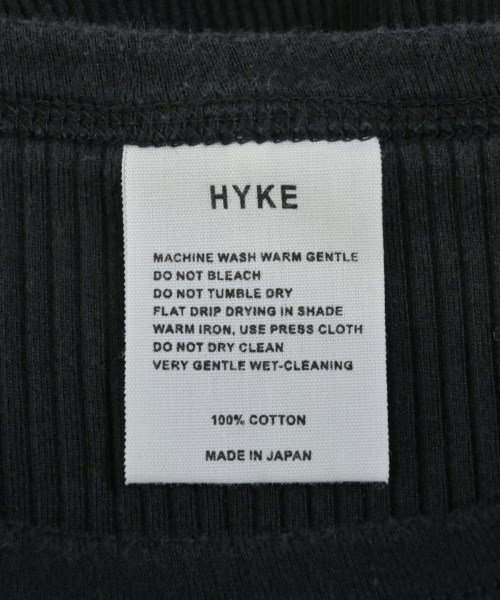 HYKE（ハイク）Tシャツ・カットソー 黒 サイズ:-(XS位) レディース/2200629707054