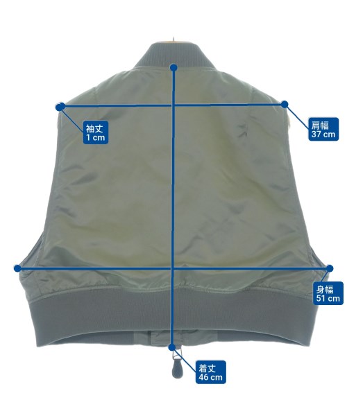 HYKE（ハイク）ミリタリーブルゾン カーキ サイズ:F レディース/2200614689013