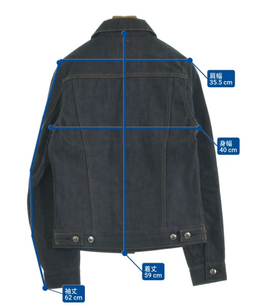 HYKE（ハイク）デニムジャケット 紺 サイズ:2(M位) レディース/2200617723028