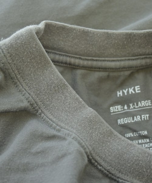 HYKE（ハイク）Tシャツ・カットソー グレー サイズ:XL メンズ/2200607002034