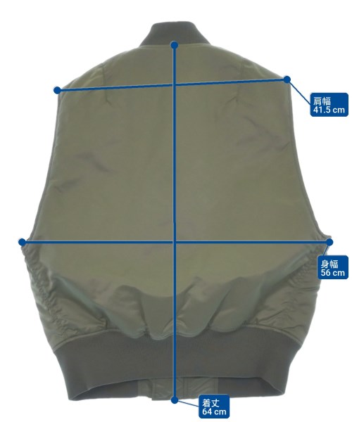 HYKE（ハイク）ミリタリーブルゾン カーキ サイズ:1(S位) レディース/2200632476091