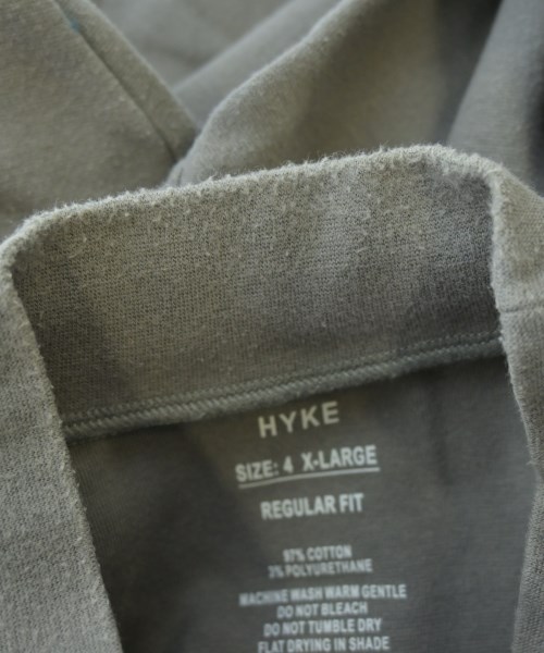 HYKE（ハイク）Tシャツ・カットソー グレー サイズ:XL メンズ/2200609028094