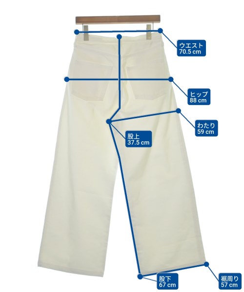 HYKE（ハイク）デニムパンツ 白 サイズ:2(M位) レディース/2200632633029