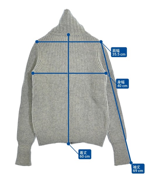 HYKE（ハイク）ニット・セーター グレー サイズ:1(S位) レディース/2200634172076