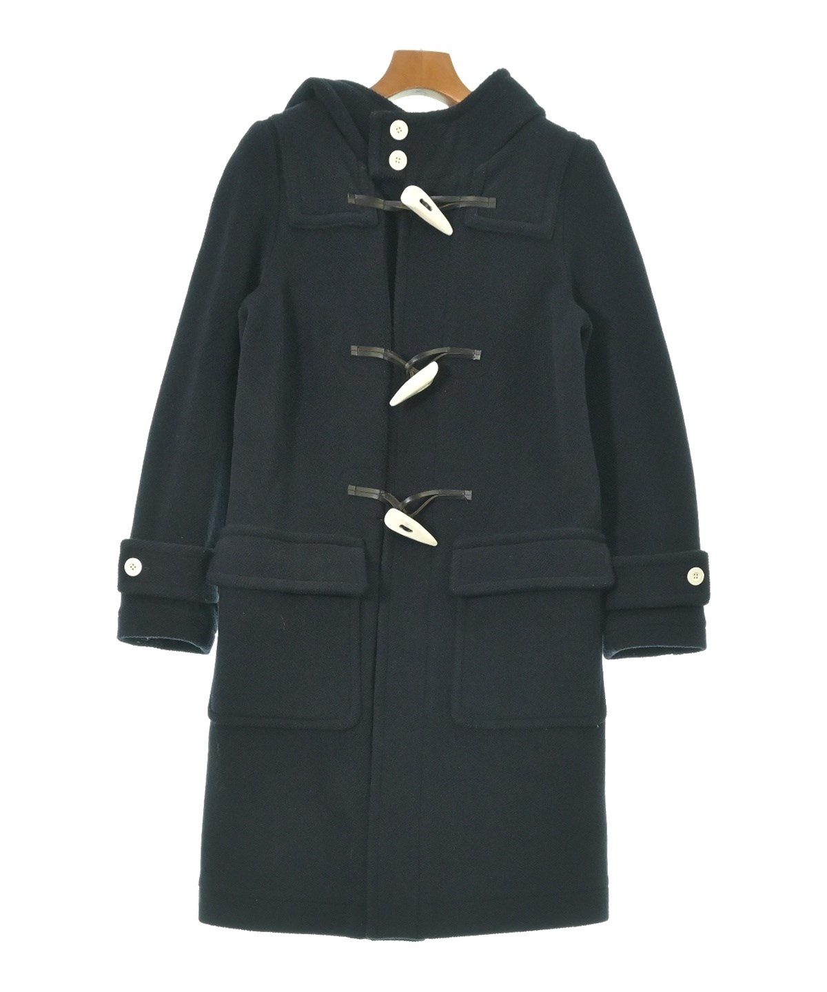 HYKE（ハイク）ダッフルコート 紺 サイズ:1(S位) レディース