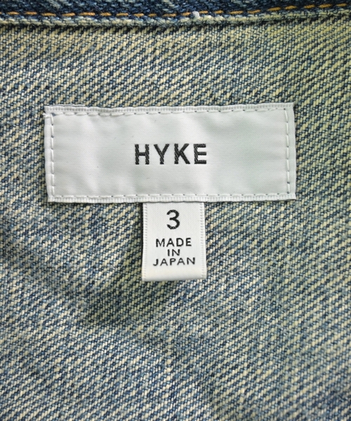 HYKE（ハイク）デニムジャケット 青 サイズ:3(L位) レディース/2200601086054