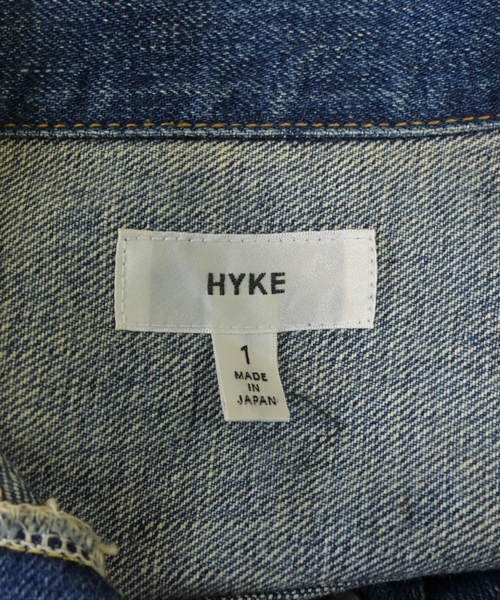 HYKE（ハイク）デニムジャケット 青 サイズ:1(S位) レディース/2200611129246