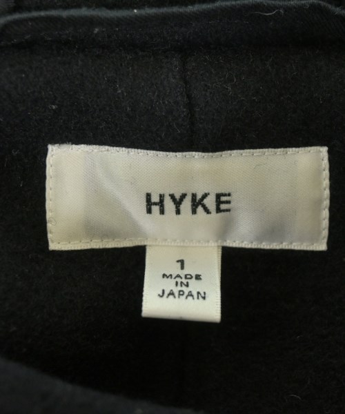 HYKE（ハイク）ダッフルコート 黒 サイズ:1(S位) レディース/2200607091014