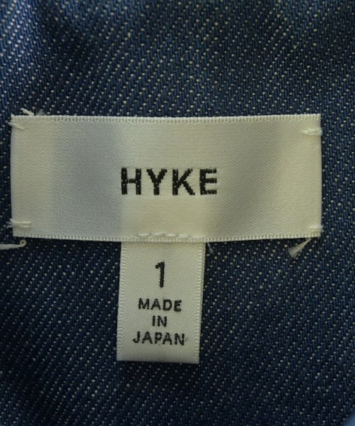 HYKE（ハイク）ステンカラーコート 青 サイズ:1(S位) レディース/2200615459097