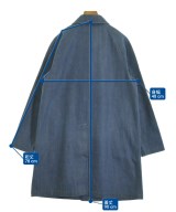 HYKE（ハイク）ステンカラーコート 青 サイズ:1(S位) レディース/2200615459097