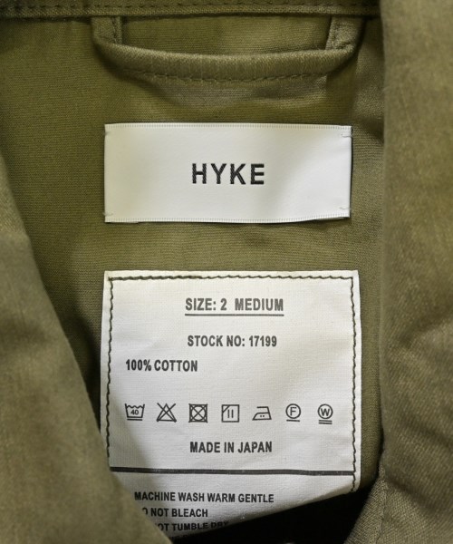 HYKE（ハイク）カジュアルジャケット カーキ サイズ:M レディース/2200615916033