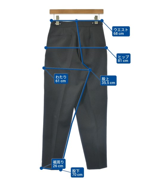 HYKE（ハイク）スラックス 黒 サイズ:1(S位) レディース/2200618392025