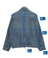 HYKE（ハイク）デニムジャケット 青 サイズ:4(XL位) メンズ/2200610655029