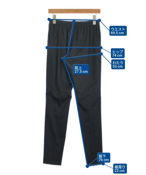 HYKE（ハイク）スラックス 紺 サイズ:2(M位) レディース/2200618729104