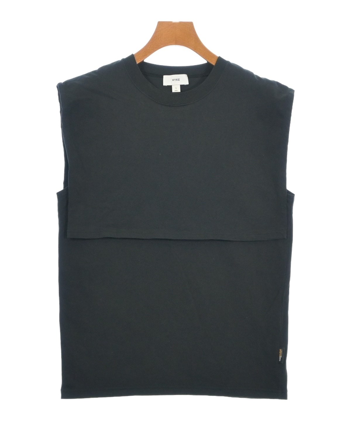 HYKE（ハイク）タンクトップ 黒 サイズ:1(S位) レディース