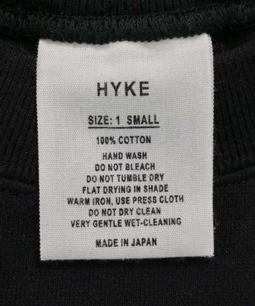HYKE（ハイク）スウェット 黒 サイズ:S レディース/2200620191074
