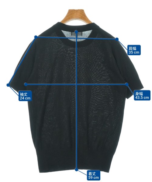 HYKE（ハイク）ニット・セーター 黒 サイズ:1(S位) レディース/2200609436080