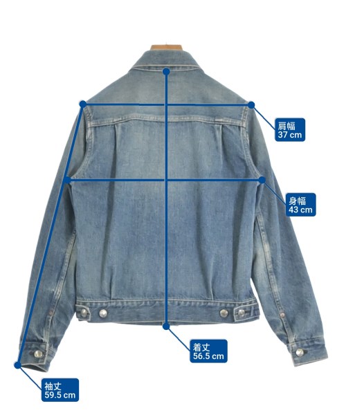 HYKE（ハイク）デニムジャケット 青 サイズ:2(M位) レディース/2200620450010