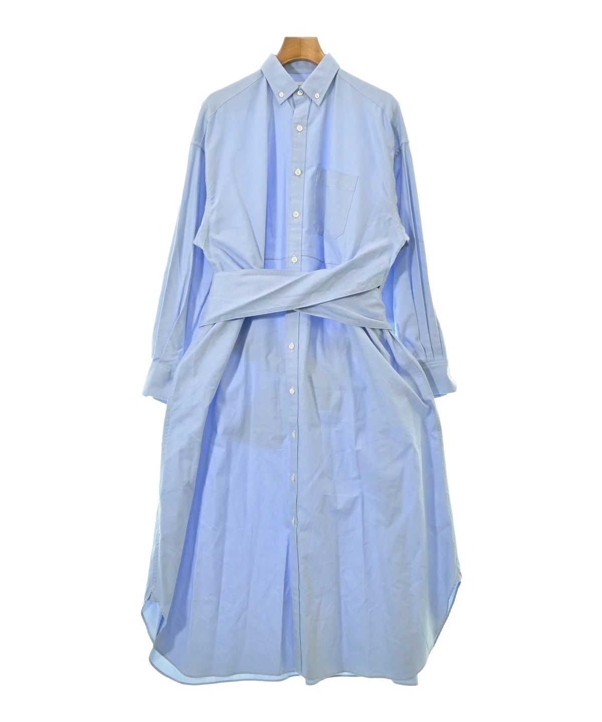 HYKE（ハイク）シャツワンピース 青 サイズ:1(S位) レディース